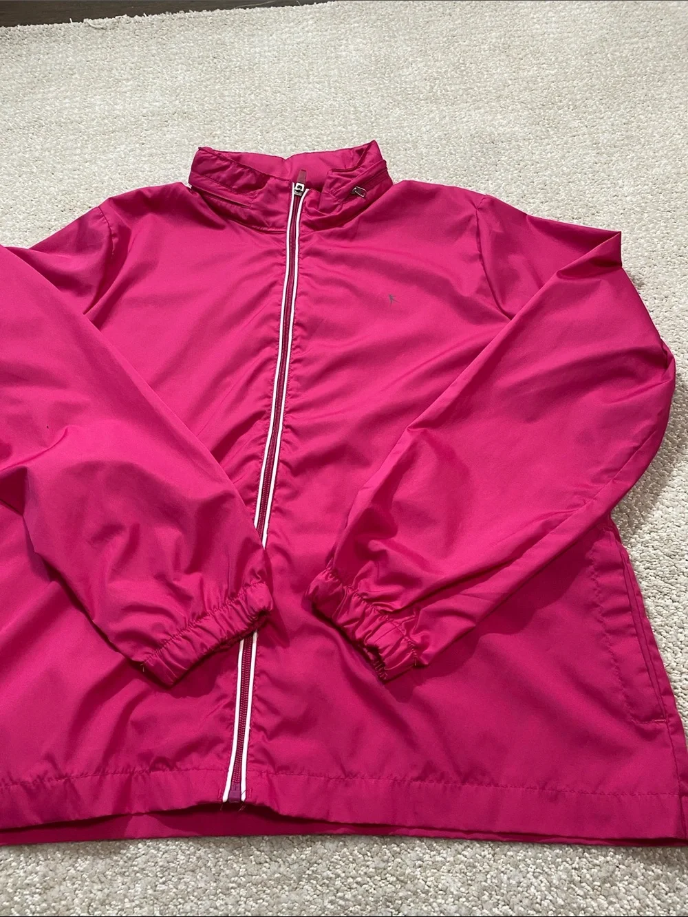 Danskin Now Hot Pink Lightweight Zip-Front Windbreaker Size Xl
